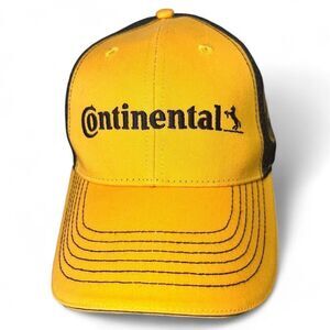 Continental Tire Adjustable‎ Mesh Yellow / Black Hat